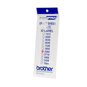 Brother ID2260 12 Aufkleber 22x60 mm (1x12 Stck.)