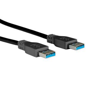 Roline USB 3.2 GEN 1 KABEL, 5 GBPS,  USB-A: HAN - USB-A: HAN,  3,0M, SORT