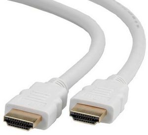 Roline HDMI HIGH SPEED KABEL 3,0 M  HVID, ETHERNET, HDMI: HAN -  HDMI: HAN