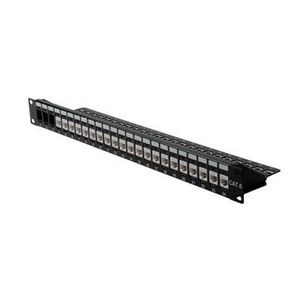 Roline 19" BLANK PATCHPANEL, 24  PORTE, UTP, SORT