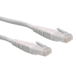 Roline PATCHKABEL KAT6 0,5 M UTP,  HVID, RJ45 U/SK?RM HAN:HAN