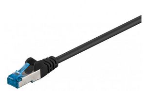 Goobay Patchkabel KAT6A 15,0 m S/FTP  LSZH, RJ45 m/sk?rm han:han,  sort