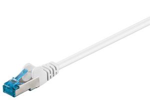 Goobay Patchkabel KAT6A 3,0 m S/FTP  HFFR, RJ45 m/sk?rm han:han,  hvid
