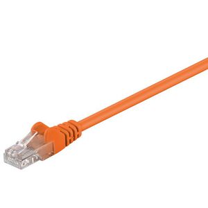 Goobay Patchkabel KAT5E 1,0 m UTP  orange, RJ45 u/sk?rm han:han
