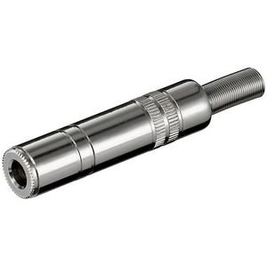 Goobay Audio Jack 6,3mm Hun Metal, 1  stk til lodning, Stereo