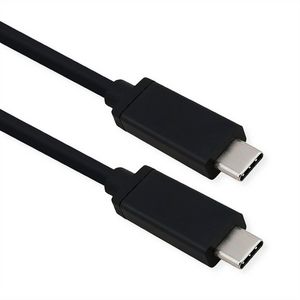 Roline USB4 GEN 3X2 KABEL, 40GBPS,  100W PD, USB-C: HAN - USB-C:  HAN, 0,8M, SORT