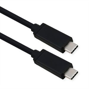 Roline USB4 GEN 3X2 KABEL, 40GBPS,  100W PD, USB-C: HAN - USB-C:  HAN, 0,5M, SORT