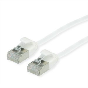 ROLINE GREEN U/FTP Patchkabel Cat.6A (Class EA), LSOH, slim, wei, 3 m