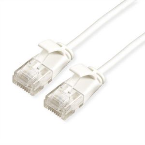 Roline GREEN UTP DATA CENTER  PATCHKABEL, KAT6A/CLASS EA,  LSZH/TPE, SLIM, HVID, 1,0M