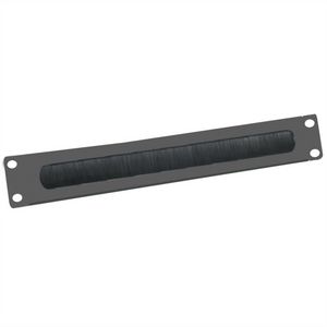 VALUE 19-Zoll-Kabeldurchfhrung 2 HE mit Brstendichtung, schwarz