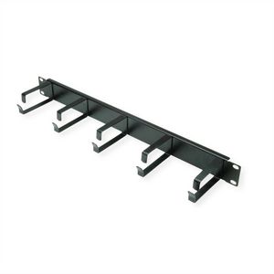 Value 19" 1U Kabel Management, G -  Type, 5 Hooks, Sort