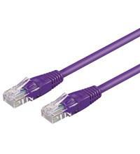 Goobay Patchkabel KAT6 7,5 m UTP  lilla CCA, RJ45 u/sk?rm  han:han