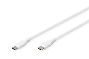 Digitus USB-C silicone connection  cable, 2m, white