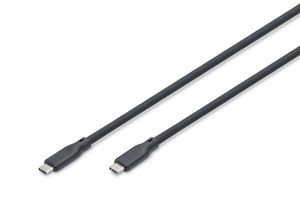 Digitus USB silicone cable, USB  40Gbps, 1m, black