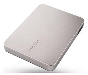Toshiba Storage Canvio Flex 1TB, Externe Festplatte (hellsilber, USB-C / USB-A)