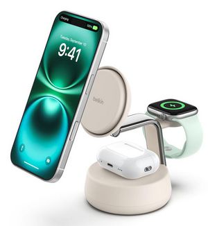 Belkin UltraCharge Pro 25W Qi2 mag.3-in-1 Ladest.ws. WIZ040kqSD