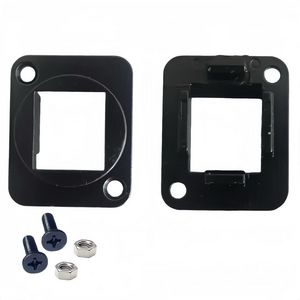 Lanview D-Size Keystone black &  silver color, Zinc alloy  material
