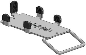Ergonomic Solutions Multigrip plate PAX A35 with  handle - BLACK