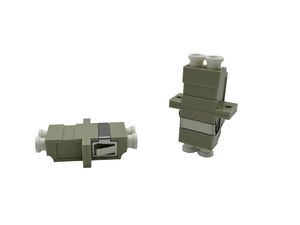 Lanview LC/UPC Female - LC/UPC Female  OM1/2 62,5/125 micros Duplex  Fibre Adapter Beige