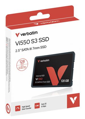 128GB Verbatim Vi550 S3 Phison 2,5" (6.3cm) SATAIII intern retail