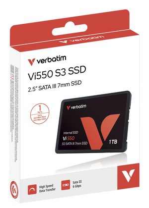 Verbatim VI550 S3 2.5" SSD 1 TB Vi550 S3, 1000 GB, 2.5", 560  MB/s