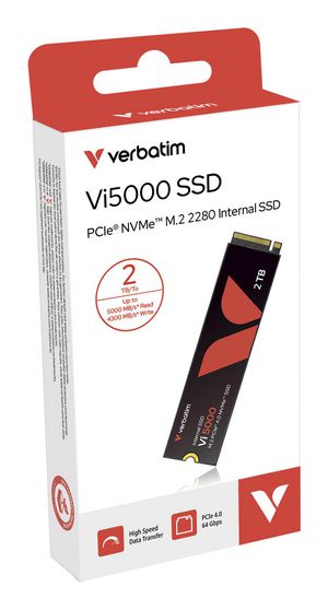 Verbatim VI5000 PCIE4 NVME M.2 SSD 2TB
