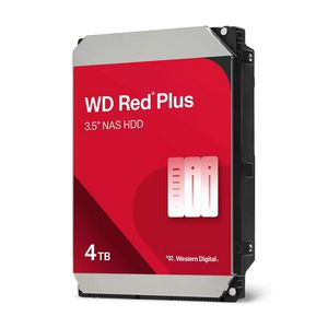 Western Digital Red Plus, 4 TB, 5400 RPM, 128  MB, 3.5", Serial ATA III
