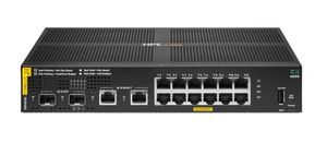Hewlett Packard Enterprise Aruba Networking Cx 6000 12P  10M/100M/1G Class4 Poe 2P Sfp  1G 139W Switch