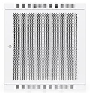 Ubiquiti Fully assembled wall-mount  rack with built-in fans and  removable panels, engineered for easy equipment access and space-efficient