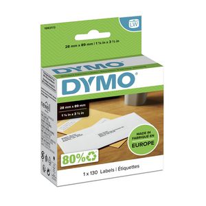 DYMO Original Etikett für LabelWriter™, Adressen - weiss - permanent haftend, 1 x 130 Etiketten