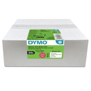 DYMO Etiketten Labelwriter Ft 101  X 54 Mm, Wit, 220 Etiketten,  Multipack Van 24 Rollen White