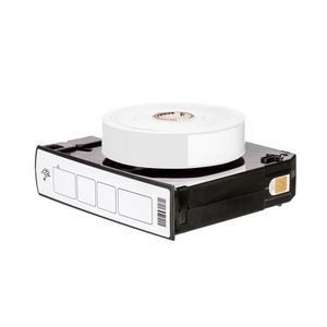 Zebra Z-Band Direct, adult, white adhesive closure contains 6 cartridges with 200 wristbands per cartridge