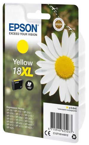 Epson 18XL - XL - gul - original - blæ