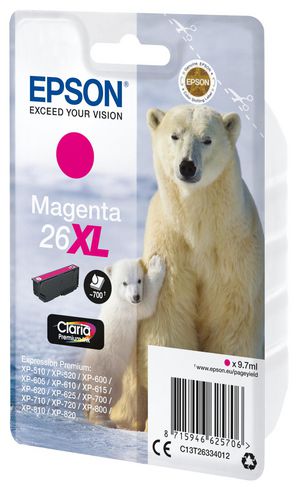 Epson 26XL - XL - magenta - original -
