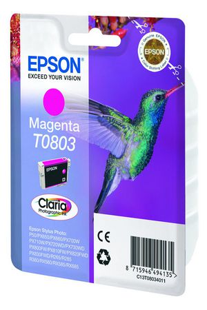 Epson T0803 - magenta - original - blæ