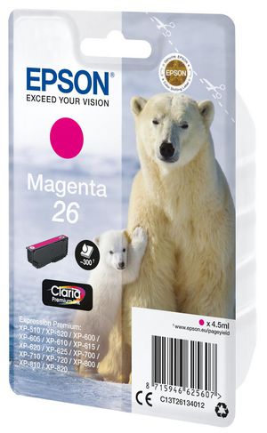 Epson 26 - magenta - original - blækpa