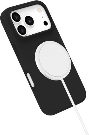 eSTUFF INFINITE (GRS) ROME iPhone 17  Pro Black Magnetic Cover.  Material: 55% (GRS) recycled PC and 26% recycled silicone