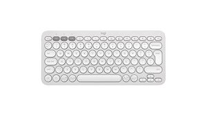 LOGITECH Pebble Keys 2 K380s - TONAL WHITE - (US) INTL - BT - N/A - INTNL-973 - UNIVERSAL
