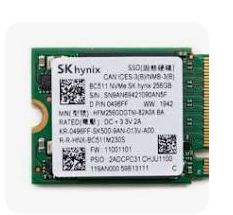 Dell 256GB, SSD, PCIe-34, M.2,  Height 2.38mm 496FF, 256 GB,  M.2