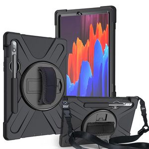 eSTUFF Galaxy Tab S7+/S8+ AUSTIN  Defender without built-in  screen protector. Black