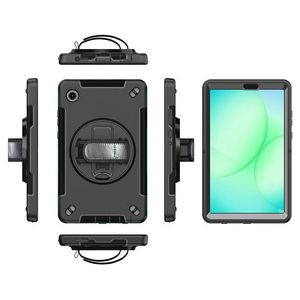 eSTUFF Galaxy Tab A11 OHIO Defender  Case with hand strap and  shoulder strap. Black