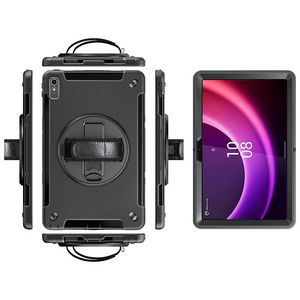 eSTUFF Lenovo TAB P11 2nd Gen 2022  OHIO Defender Case with hand  strap and shoulder strap. Black