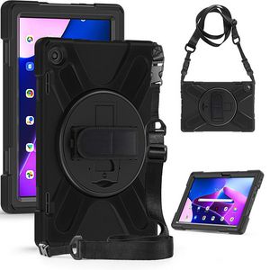 eSTUFF Lenovo TAB M10 Plus Gen 3  10.6 2022 (TB-125F/TB-128F)  AUSTIN Defender without built-in screen protector. Black