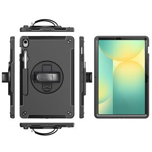 eSTUFF Galaxy Tab A9 OHIO Defender  Case with hand strap and  shoulder strap. Black