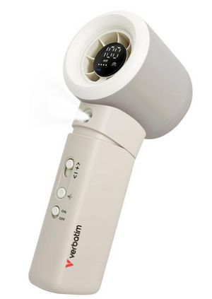 Verbatim Cool  'n' Go Aqua Breeze  Handheld Fan White/Sliver