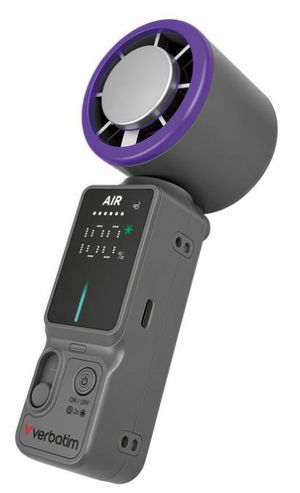 Verbatim Cool  'n' Go Ice Touch Pro  Handheld Fan Grey/Purple