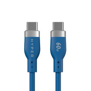 Targus Hyper HyperJuice Flex USB-C Silicone Charging Cable - Blue
