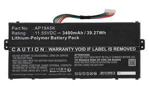 CoreParts Laptop Battery for Acer  39.27Wh 3400mAh 11.55V