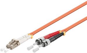 MicroConnect Fiber Patch Cable -  LC/UPC-ST/UPC 7m OM2 MM  Duplex LSZH OD: 2mm, 0.3dB Orange