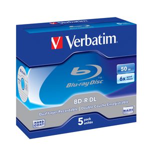 Verbatim BD-R Blu Ray Rohlinge Dual Layer 50GB Datenspeicher (25er Pack)